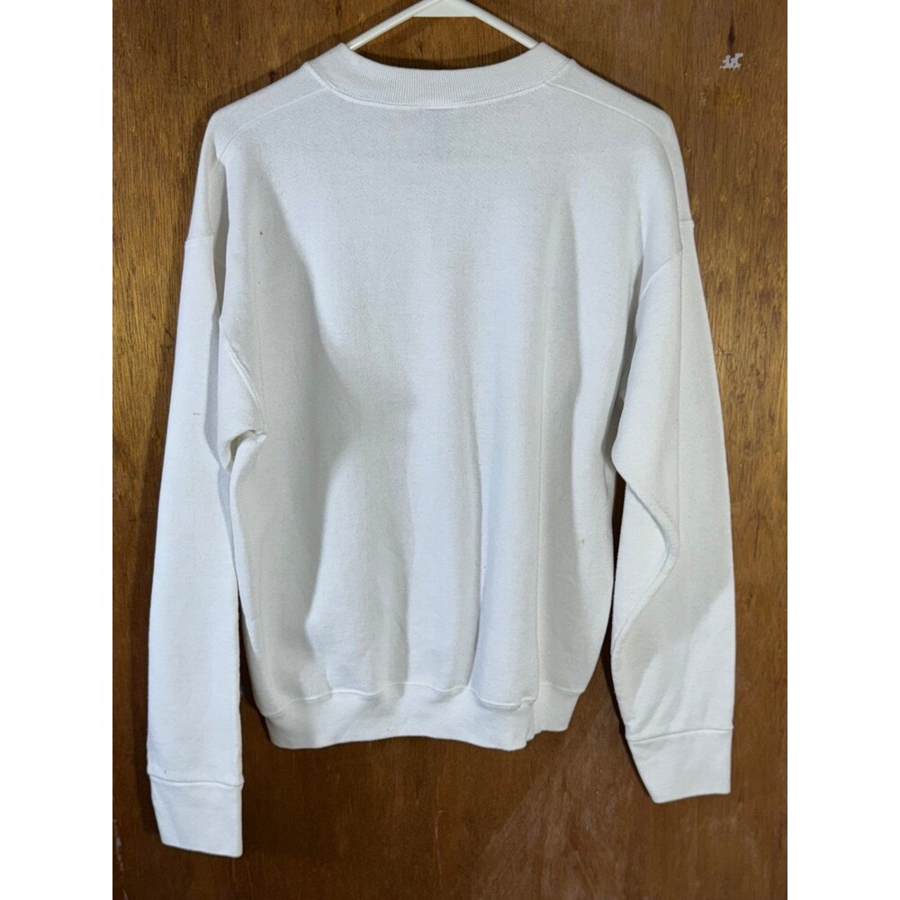 Vintage Floral Flower Sparkle Crewneck Sweater Sweatshirt Women’s Medium M USA - Picture 7 of 9